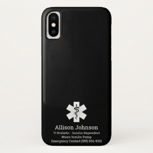 Case-Mate iPhone Case Dossier téléphonique d'alerte Médicale personna