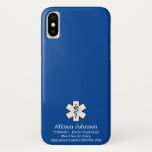 Case-Mate iPhone Case Dossier téléphonique d'alerte Médicale personnalis<br><div class="desc">personnalisez le coque pour afficher l'alerte médicale de votre situation. Inscrire les instructions et les renseignements en coque d'urgence,  y compris les maladies,  les allergies ou d'autres besoins médicaux.</div>