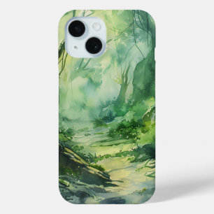 Coque Case-Mate iPhone Dossier téléphonique du chemin de forêt enchâssé
