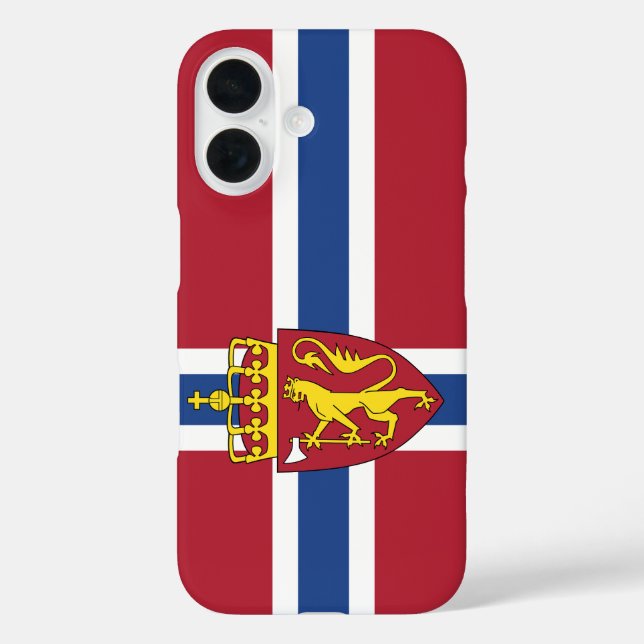 Coques Case-Mate iPhone Dossier téléphonique du drapeau norvégien (Verso)