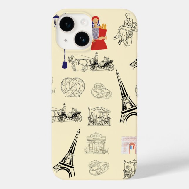 Coques Case-Mate iPhone Dossier téléphonique esthétique de Paris (Verso)