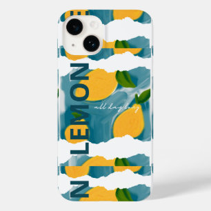 Coque Case-Mate iPhone Dossier téléphonique -Inspiré de l'été -citron
