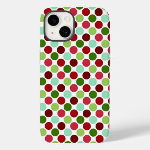 Coque Pour iPhone 14 Dossier téléphonique pois
