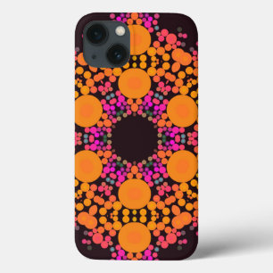Case-Mate iPhone Case Dot Mandala Fleur orange et rose