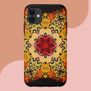 Case-Mate iPhone Case Dot Mandala Fleur orange jaune et rouge