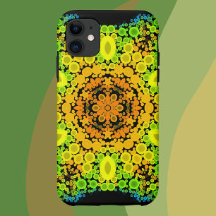Case-Mate iPhone Case Dot Mandala Fleur orange jaune vert et bleu