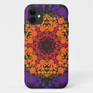 Case-Mate iPhone Case Dot Mandala Flower jaune violet et bleu