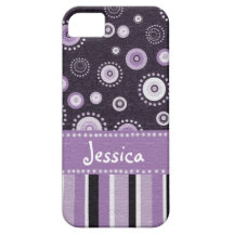 Dots et bandes violets