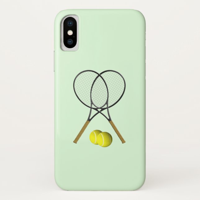 Coques Case-Mate iPhone Doubles de tennis Green (Dos)