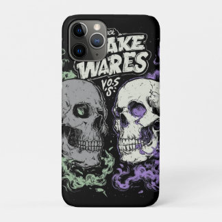 Case-Mate iPhone Case Doublez les ténèbres avec ce frappant double crâne
