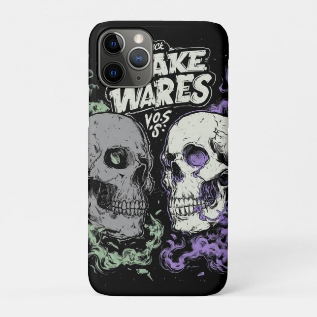 Coques Case-Mate iPhone Doublez les ténèbres avec ce frappant double crâne (Dos)