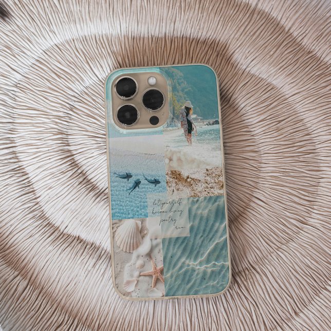 Coques Case-Mate iPhone Douce Collage de Bébé de Plage Côtière Un-Poème Ph (Créateur téléchargé)