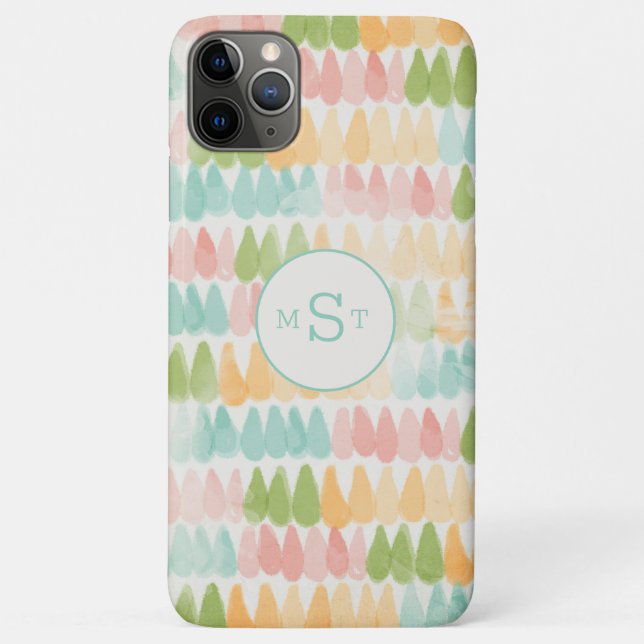 Coques Case-Mate iPhone Douce Pastel Rose Jaune Vert Personnalisé (Dos)