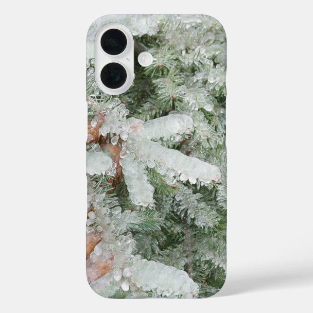 Coques Case-Mate iPhone Douglas Fir recouvert de glace (Verso)