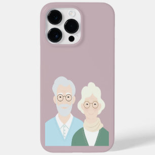 Coque Case-Mate iPhone Doux Rose Charmant Minimaliste Grands-Parents Dess