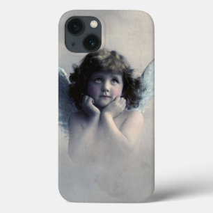 iPhone 13 Case Doux Rosy Cheeked Angel Vintage dans les nuages