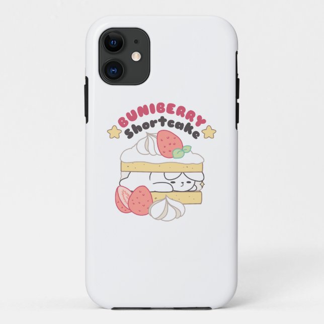 Coques Case-Mate iPhone Doux Snuggets : Buniberry Shortcake Delight (Dos)