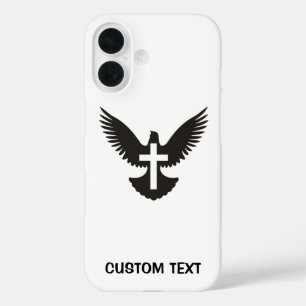 Coque Pour iPhone 16 Dove avec croix