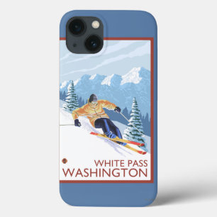 Coques Pour iPhone Downhhill Snow Skier - White Pass, Washington