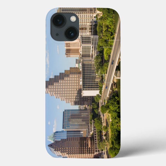 Coques Case-Mate iPhone Downtown Skyline on Lady Bird Lake (Verso)
