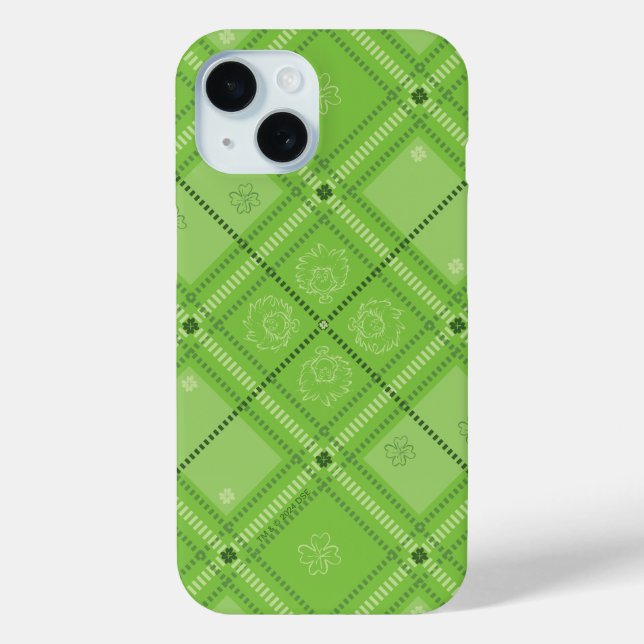 Coques Case-Mate iPhone Dr. Seuss | Motif carreaux Saint-Patrick (Verso)