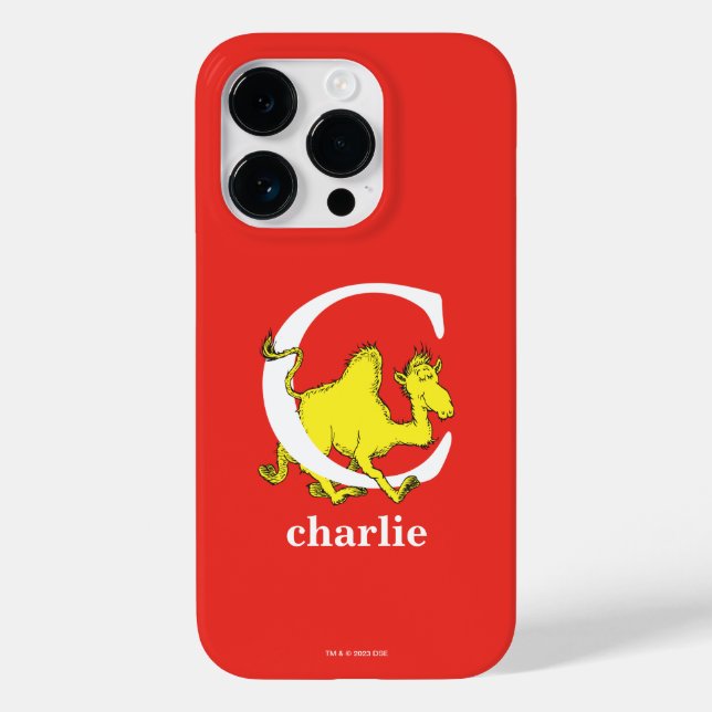 Coques Case-Mate iPhone Dr Seuss's ABC : Letter C - White | Add Your Name (Verso)