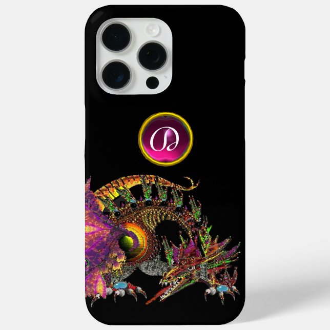 COQUES Case-Mate iPhone DRAGO, DRAGON D'IMAGINAIRE, MONOGRAMME DE PIERRE R (Verso)