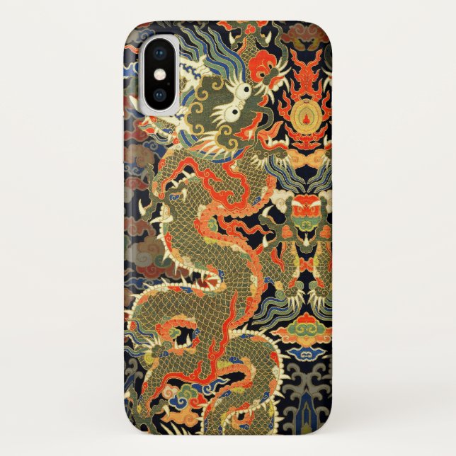 Coques Case-Mate iPhone Dragon asiatique chinois Art coloré (Dos)