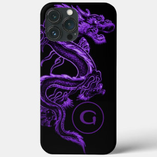 Case-Mate iPhone Case Dragon asiatique violet monogramme