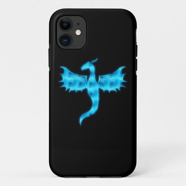 Coques Case-Mate iPhone Dragon bleu (Dos)