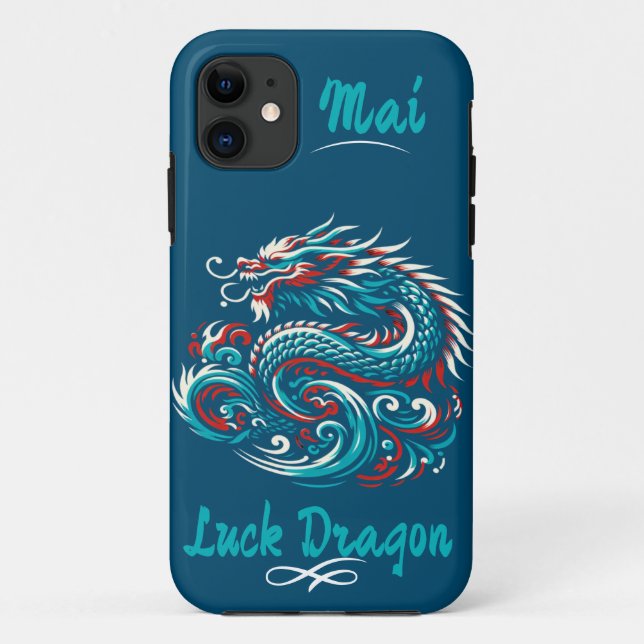 Coques Case-Mate iPhone Dragon Chance Personnalisable  (Dos)