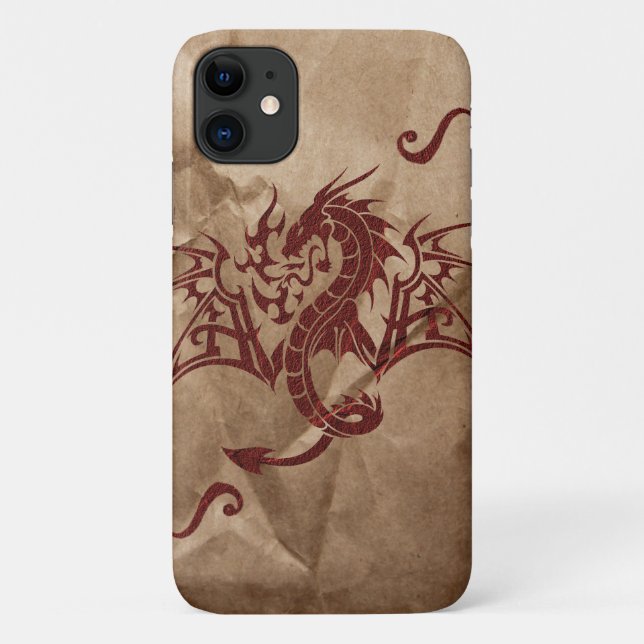 Coques Case-Mate iPhone Dragon chinois, Dragon rouge, Imaginaire, Mytholog (Dos)