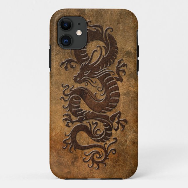 Coques Case-Mate iPhone Dragon chinois rugueux (Dos)