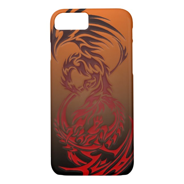 Coques Case-Mate iPhone dragon CONTRE le cas de l'iPhone 7 de Phoenix (Dos)