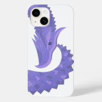 Dragon de coeur périphérique sur blanc