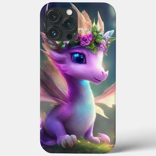 Coques Case-Mate iPhone Dragon de fée violette (Verso)