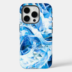 Coque iPhone 16 Pro Dragon de Mosaïque Ciel Bleu
