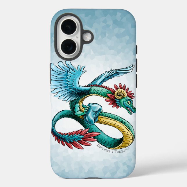 Coques Case-Mate iPhone Dragon de pierre de naissance de décembre : Coque- (Verso)