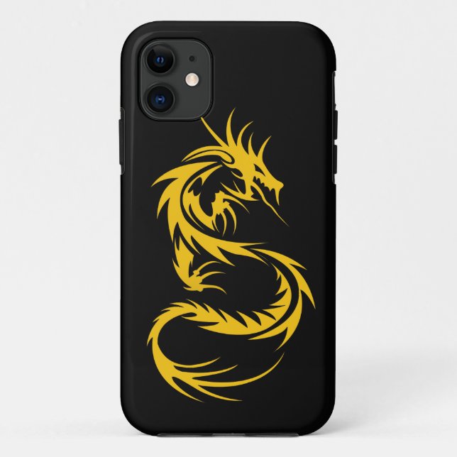 Coques Case-Mate iPhone Dragon d'or (Dos)