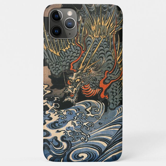 Coques Case-Mate iPhone Dragon en mer Art japonais (Dos)