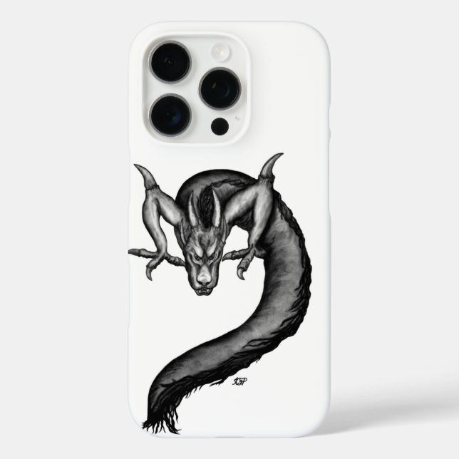 Coques Case-Mate iPhone Dragon en style tatouage (Verso)