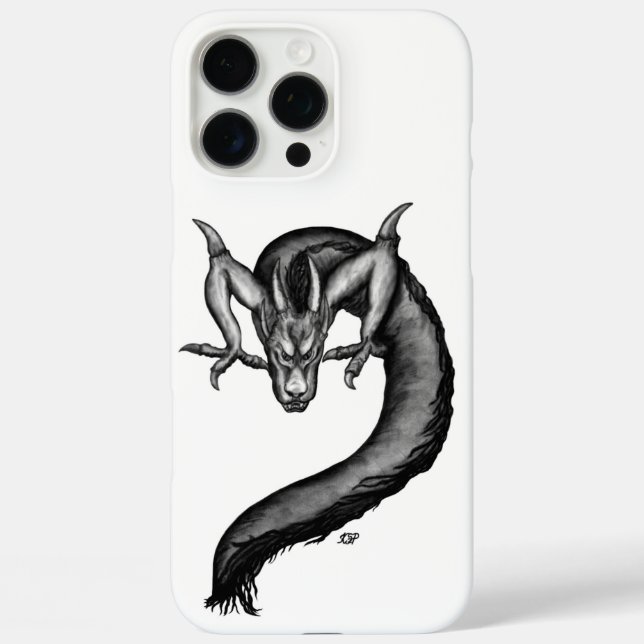 Coques Case-Mate iPhone Dragon en style tatouage (Verso)