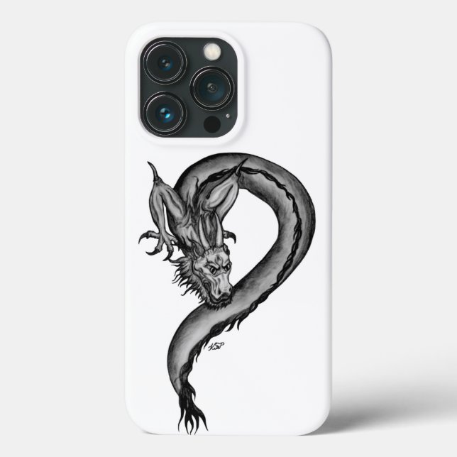 Coques Case-Mate iPhone Dragon en style tatouage (Verso)