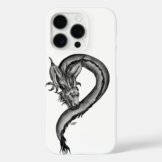 Coques Case-Mate iPhone Dragon en style tatouage (Verso)