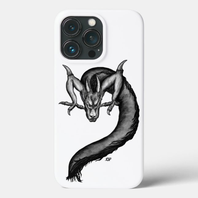 Coques Case-Mate iPhone Dragon en style tatouage (Verso)