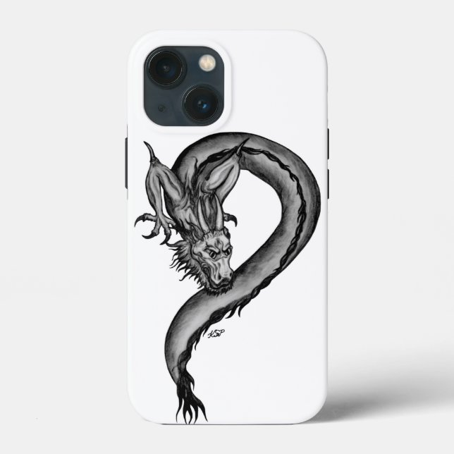 Coques Case-Mate iPhone Dragon en style tatouage (Verso)