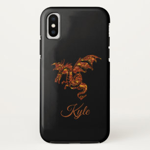 Case-Mate iPhone Case Dragon Flamboyant sur Personnel Noir