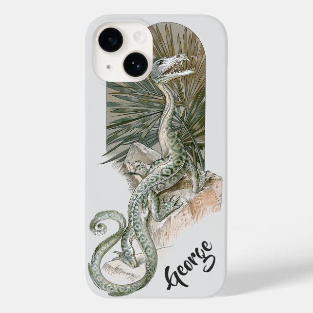 Coques Case-Mate iPhone Dragon Lézard Mythique sur des Roches, Mythologie  (Verso)