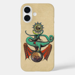 Coque Pour iPhone 16 Dragon Médiéval Rouleau Scroll
