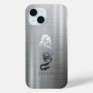 Coque Case-Mate iPhone Dragon métallique brossé